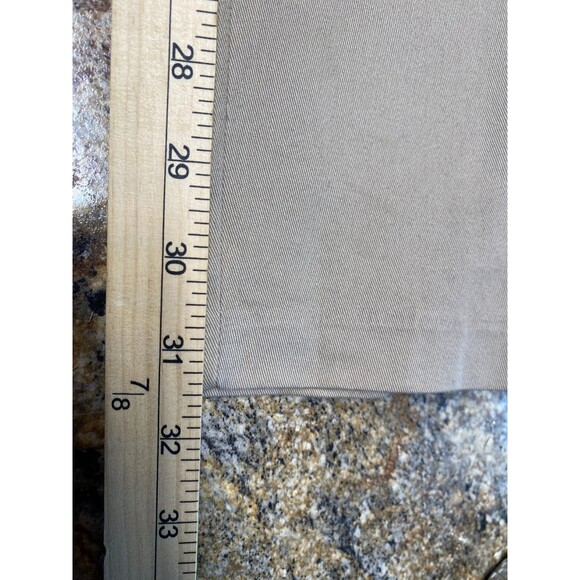 Haggar Mens Sz 38X32 Tan Classic Fit Premium No Iron Khaki Pants - Picture 11 of 12